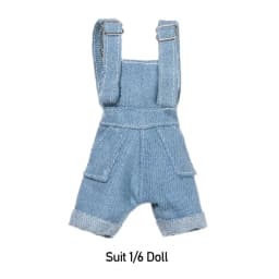 Fashion Suspenders Trousers Outfit Set for 1/6 BJD FR SD Doll Clothes Accessories Dress Dollhouse Roll Play Accessories