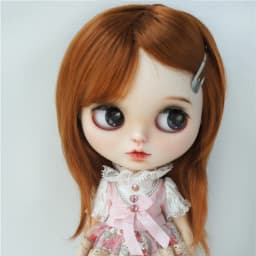 JD762 Natural curls Mid long doll wigs that can be tilted and self trimmed with bangs Full sizes Doll Accessories