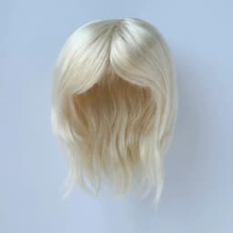 JD762 Natural curls Mid long doll wigs that can be tilted and self trimmed with bangs Full sizes Doll Accessories