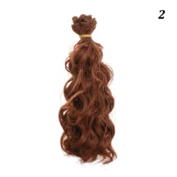 15*100cm 1/6 1/4 1/3 Fashion Mini Tresses High-Temperature Screw Periwig Curly Wigs DIY Doll Hair Toy Toupee Kids Gifts
