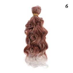 15*100cm 1/6 1/4 1/3 Fashion Mini Tresses High-Temperature Screw Periwig Curly Wigs DIY Doll Hair Toy Toupee Kids Gifts