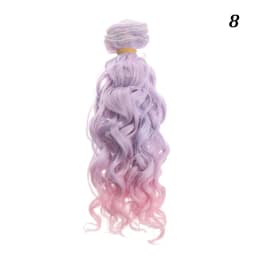 15*100cm 1/6 1/4 1/3 Fashion Mini Tresses High-Temperature Screw Periwig Curly Wigs DIY Doll Hair Toy Toupee Kids Gifts