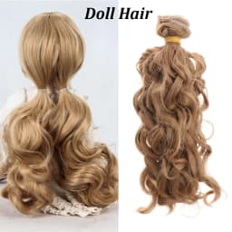 15*100cm 1/6 1/4 1/3 Fashion Mini Tresses High-Temperature Screw Periwig Curly Wigs DIY Doll Hair Toy Toupee Kids Gifts