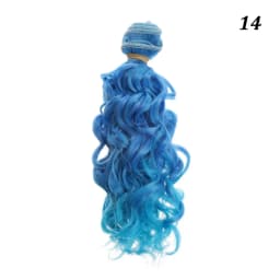 15*100cm 1/6 1/4 1/3 Fashion Mini Tresses High-Temperature Screw Periwig Curly Wigs DIY Doll Hair Toy Toupee Kids Gifts