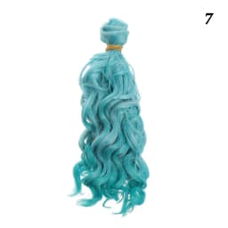 15*100cm 1/6 1/4 1/3 Fashion Mini Tresses High-Temperature Screw Periwig Curly Wigs DIY Doll Hair Toy Toupee Kids Gifts