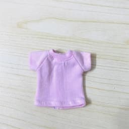 New Cute OB11 Clothes Short-Sleeved T-Shirt Suitable for OB11 Obitsu 1/10 Dolls 11 Molly 1/12 Doll Clothes Accessories