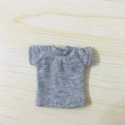 New Cute OB11 Clothes Short-Sleeved T-Shirt Suitable for OB11 Obitsu 1/10 Dolls 11 Molly 1/12 Doll Clothes Accessories