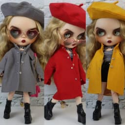 Blythe Doll Clothes Coat Pants Jeans for Ob24 Ob22 Azone Dolls Outfit