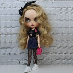 Blythe Doll Clothes Coat Pants Jeans for Ob24 Ob22 Azone Dolls Outfit