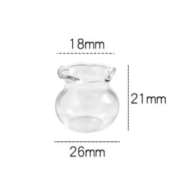 1/6 1/12 Scale Baby House and Dollhouse Miniature Glass Fish Tank Bowl Aquarium Toy DollHouse Decals Ornament Doll Accessories