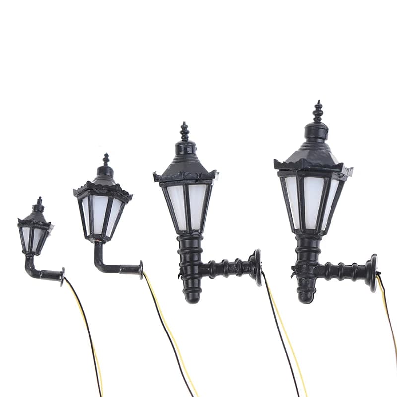 Dollhouse Wall Lamp Model Garden Yard Chandelier Sand Table Led Light Doll House Decor Material Warm White