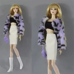 Handmade BABI CLOTHES Leather Clothing Outfit Overcoat for 11.5 inch 30cm Doll bjd clothes Many Style Gifts for doll accessories