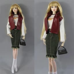 Handmade BABI CLOTHES Leather Clothing Outfit Overcoat for 11.5 inch 30cm Doll bjd clothes Many Style Gifts for doll accessories
