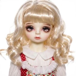 Doll Wigs For Girls! JD038 6-7inch 7-8inch 8-9inch Long Soft Wave Synthetic Mohair BJD Wigs YOSD MSD SD Doll Accessories
