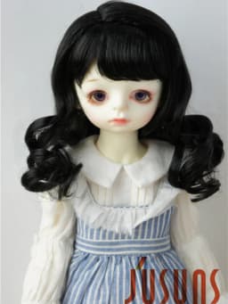 Doll Wigs For Girls! JD038 6-7inch 7-8inch 8-9inch Long Soft Wave Synthetic Mohair BJD Wigs YOSD MSD SD Doll Accessories