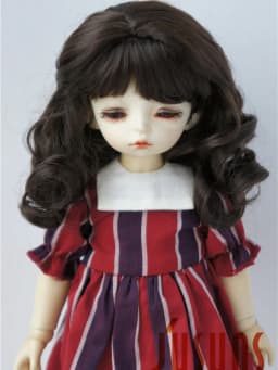Doll Wigs For Girls! JD038 6-7inch 7-8inch 8-9inch Long Soft Wave Synthetic Mohair BJD Wigs YOSD MSD SD Doll Accessories