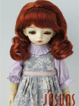 Doll Wigs For Girls! JD038 6-7inch 7-8inch 8-9inch Long Soft Wave Synthetic Mohair BJD Wigs YOSD MSD SD Doll Accessories