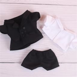 20cm Doll Clothes Plush 20cm Idol Doll Clothes black Suit for 20cm Star Doll Clothes DIY doll accessories