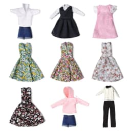 30 cm Doll Clothes Multistyles Doll Summer Mini T-shirt Skirts Doll Accessories Navy Style Clothes for 1/6 Doll Kid DIY Gift Toy