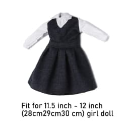 30 cm Doll Clothes Multistyles Doll Summer Mini T-shirt Skirts Doll Accessories Navy Style Clothes for 1/6 Doll Kid DIY Gift Toy
