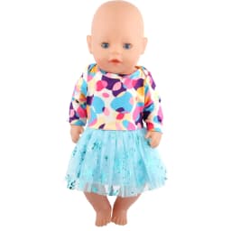 New Cute Love Dress For 43cm Baby New Born Doll Cat Clothes Skirt For American 18 Inch Girl,Our Generation,DIY,Doll Festival