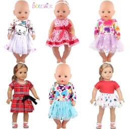New Cute Love Dress For 43cm Baby New Born Doll Cat Clothes Skirt For American 18 Inch Girl,Our Generation,DIY,Doll Festival