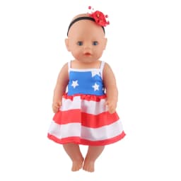 New Cute Love Dress For 43cm Baby New Born Doll Cat Clothes Skirt For American 18 Inch Girl,Our Generation,DIY,Doll Festival