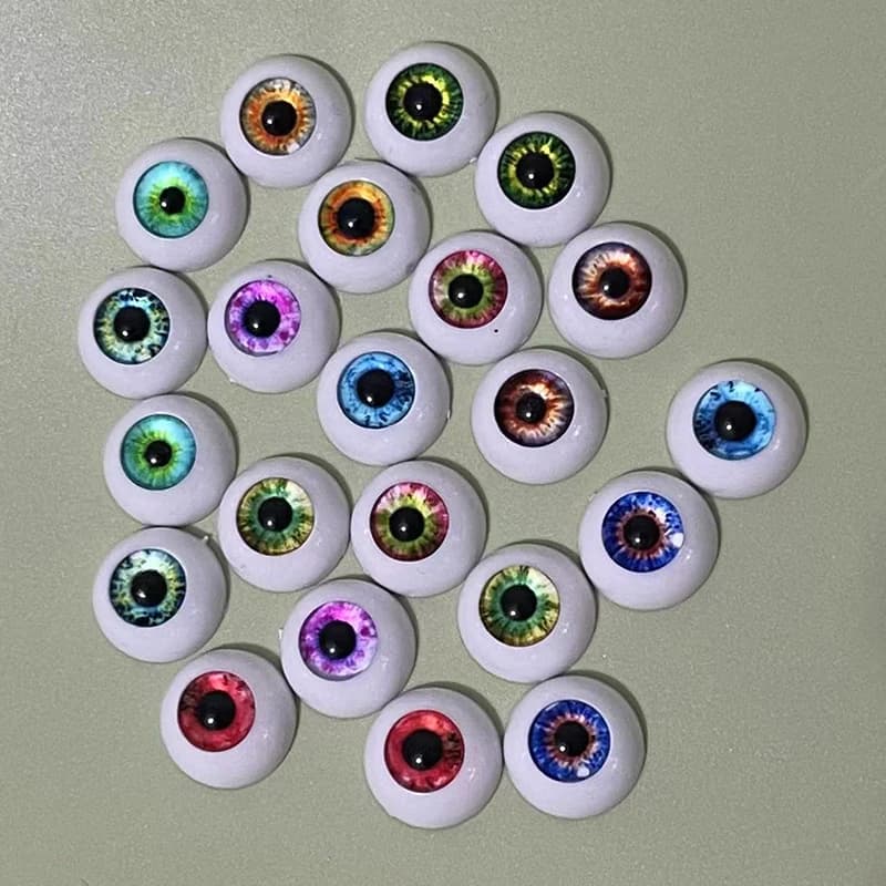 11 Color 2 Pairs 12mm/14mm Eyeball DIY Toy Eye Plush Animal Eye Accessories Doll Eyeball BJD Eyes