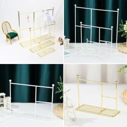 Creative Doll Clothes Rack Miniature Clothes Hangers Garment Organizer Kids Toy Gifts Dolls Accessories