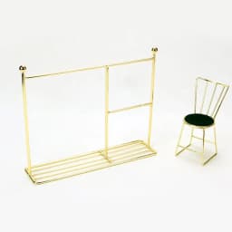 Creative Doll Clothes Rack Miniature Clothes Hangers Garment Organizer Kids Toy Gifts Dolls Accessories