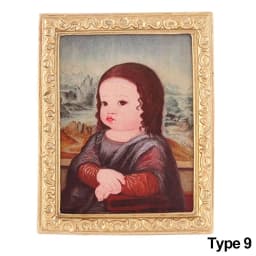 1:12 Scale Mini Furniture Kids Toys Retro Frame Dolls Accessories Dollhouse Oil Painting Miniature Pictures Wall Mural