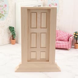 1Pcs 1:12 Dollhouse Miniature Door Flat Top Door Unpainted DIY Model Furniture Decor Toy Doll House Accessories
