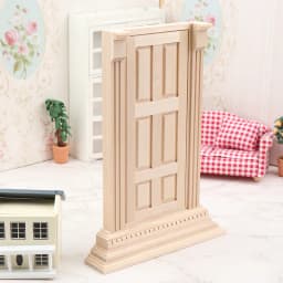 1Pcs 1:12 Dollhouse Miniature Door Flat Top Door Unpainted DIY Model Furniture Decor Toy Doll House Accessories