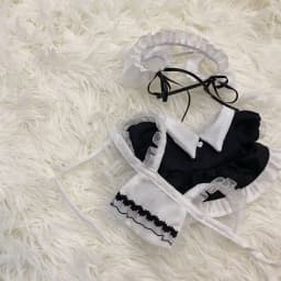 1Set 10/20cm Doll Clothes Maid Dress Headband Apron Kpop Plush Dolls Outfit Toys Handmade Doll's Accessories Doll Maid Suit