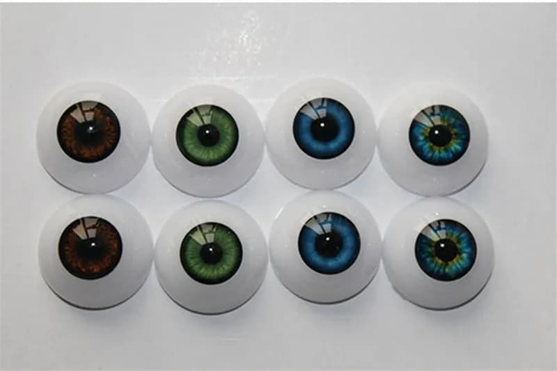 1 pairs 20mm /22mm / 24mm Reborn Doll / Bjd Doll Eyes Blue /brown /green /skyblue Eyeball for Reborn Dolls Accessories