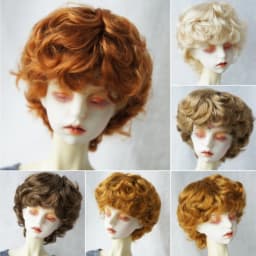 JD219 1/12 1/8 1/6 1/4 1/3 YOSD MSD SD DOD QBaby Fashion Unisex Cupid Curly BJD Wig 6-7inch 7-8inch 8-9inch 9-10inch Doll Hair
