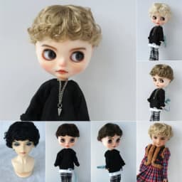 JD219 1/12 1/8 1/6 1/4 1/3 YOSD MSD SD DOD QBaby Fashion Unisex Cupid Curly BJD Wig 6-7inch 7-8inch 8-9inch 9-10inch Doll Hair