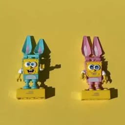 new brand original bloks catoon spoog doll crab diy accessories leqimowan