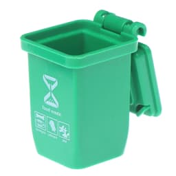 Simulation 1:12 Dollhouse Mini Trash Can Toy Garbage Truck Cans Curbside Vehicle Bin Toys Kid Simulation Furniture Toy Gift
