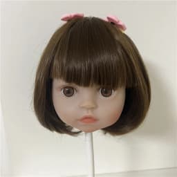Brown/ Golden Hair Wig for Reborn Doll BJD Doll Fits Doll Head Circumference About 35cm/41cm DIY Doll Hair Accessories