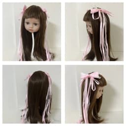Brown/ Golden Hair Wig for Reborn Doll BJD Doll Fits Doll Head Circumference About 35cm/41cm DIY Doll Hair Accessories