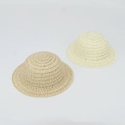 10CM Doll Hat Mini Handmade Dollhouse Miniature Tassel Straw Hat For Idol Cotton Dolls Accessories Doll House Hand Weaved Hats