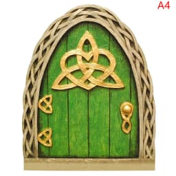 1Pc Miniature Dollhouse Fairy Door Home Mini Arch Window Door Mouse Hole Decoration Outdoor Garden Sculpture Elf Craft Decor