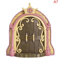 1Pc Miniature Dollhouse Fairy Door Home Mini Arch Window Door Mouse Hole Decoration Outdoor Garden Sculpture Elf Craft Decor