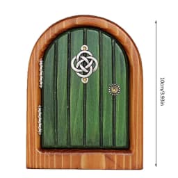 1Pc Miniature Dollhouse Fairy Door Home Mini Arch Window Door Mouse Hole Decoration Outdoor Garden Sculpture Elf Craft Decor