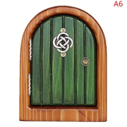 1Pc Miniature Dollhouse Fairy Door Home Mini Arch Window Door Mouse Hole Decoration Outdoor Garden Sculpture Elf Craft Decor