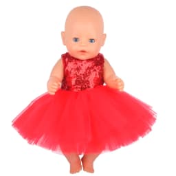 Lovely Princess Doll Dress Clothes For 43cm Baby New Born Doll Cute Bow Skirt For American 18 Inch&OG,Life Girl Dolls KId's Gift