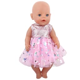 Lovely Princess Doll Dress Clothes For 43cm Baby New Born Doll Cute Bow Skirt For American 18 Inch&OG,Life Girl Dolls KId's Gift