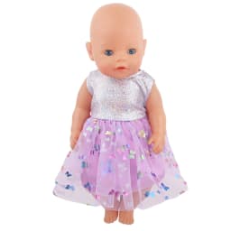 Lovely Princess Doll Dress Clothes For 43cm Baby New Born Doll Cute Bow Skirt For American 18 Inch&OG,Life Girl Dolls KId's Gift