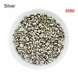 50PCS/Lot Mini Metal Buttons 3mm/4mm/5mm Handmade Buckle Cute DIY Doll Clothes Round Buttons Miniature Doll Clothes Accessories